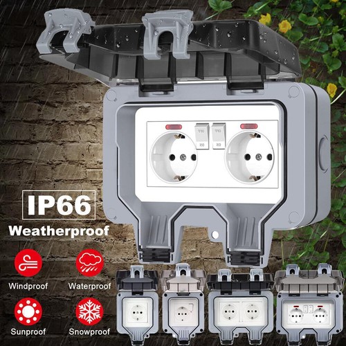 Prese ip66 incasso muro - da,